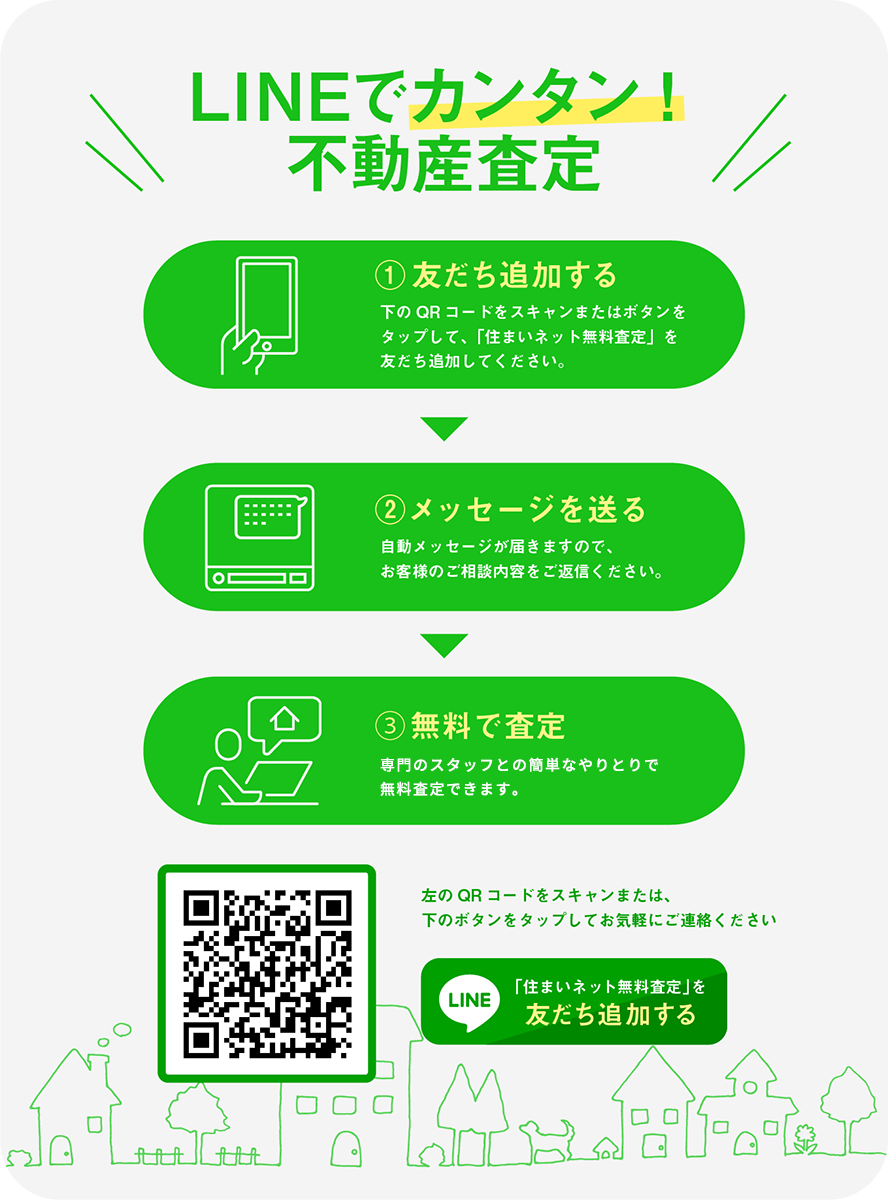 LINEでカンタン！不動産査定