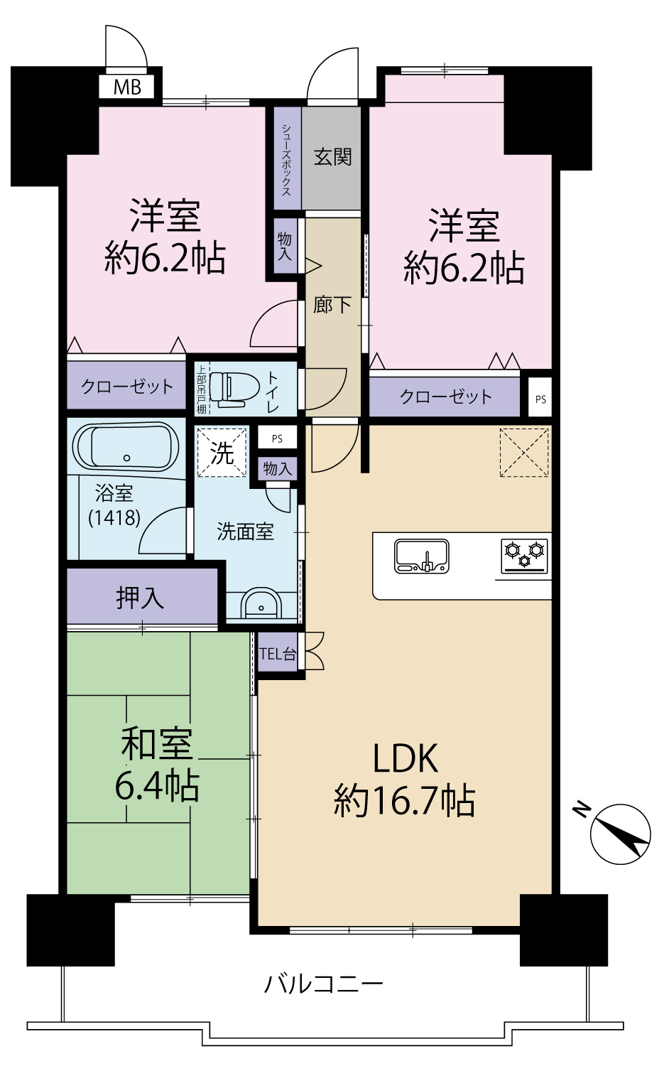 新着情報！ファンテージ加治屋町レジスト 3LDK‼