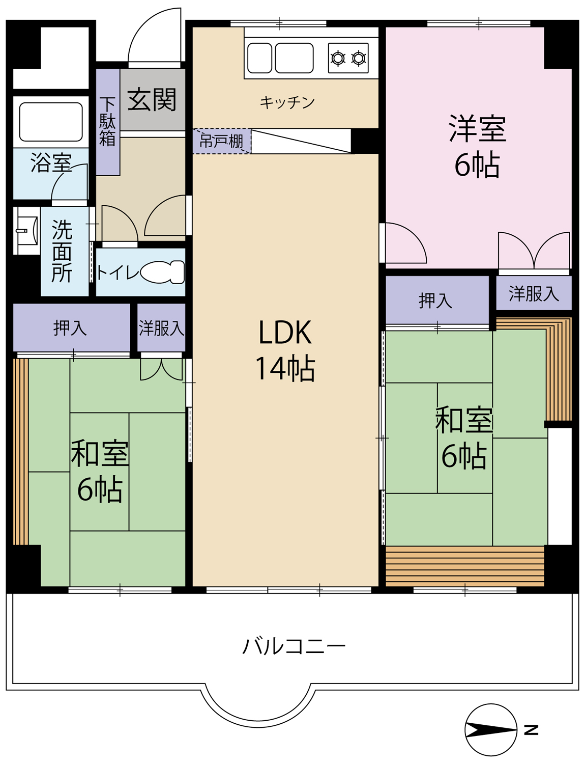 新着☆マンション情報☆第七労住ビル3LDK！