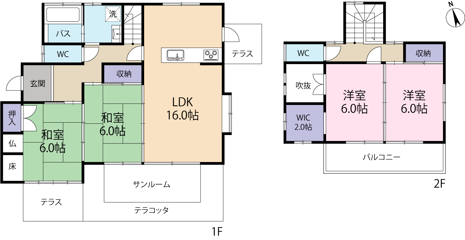 価格更新！☆皇徳寺台５丁目戸建て☆４LDK+WIC+サンルーム！