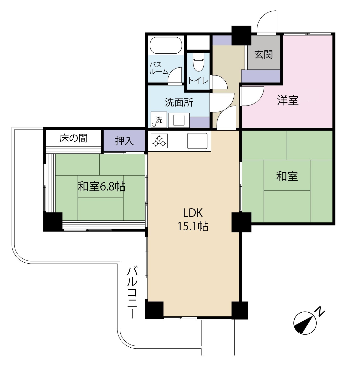 新着！☆マンション情報☆トーカンマンション多賀山！3LDK！