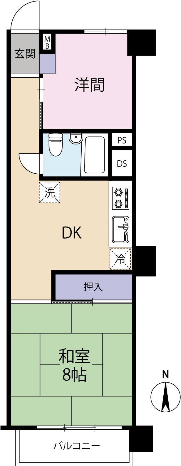 新着！☆マンション情報☆トーカングランドマンション第二南林寺シーサイド２DK！