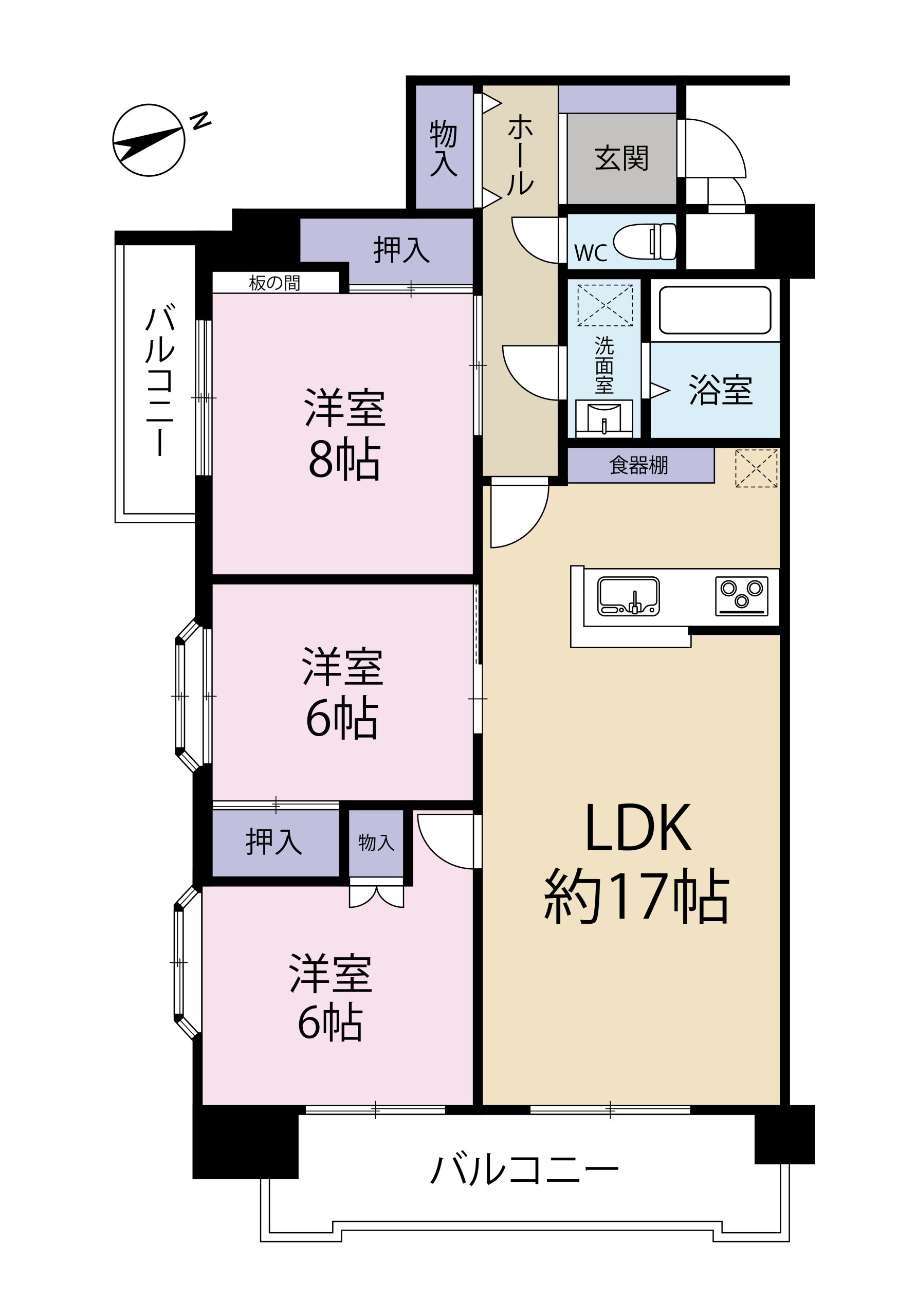 ○新着！☆マンション情報☆ﾄｰｶﾝﾏﾝｼｮﾝ荒田八幡第17！３LDK！