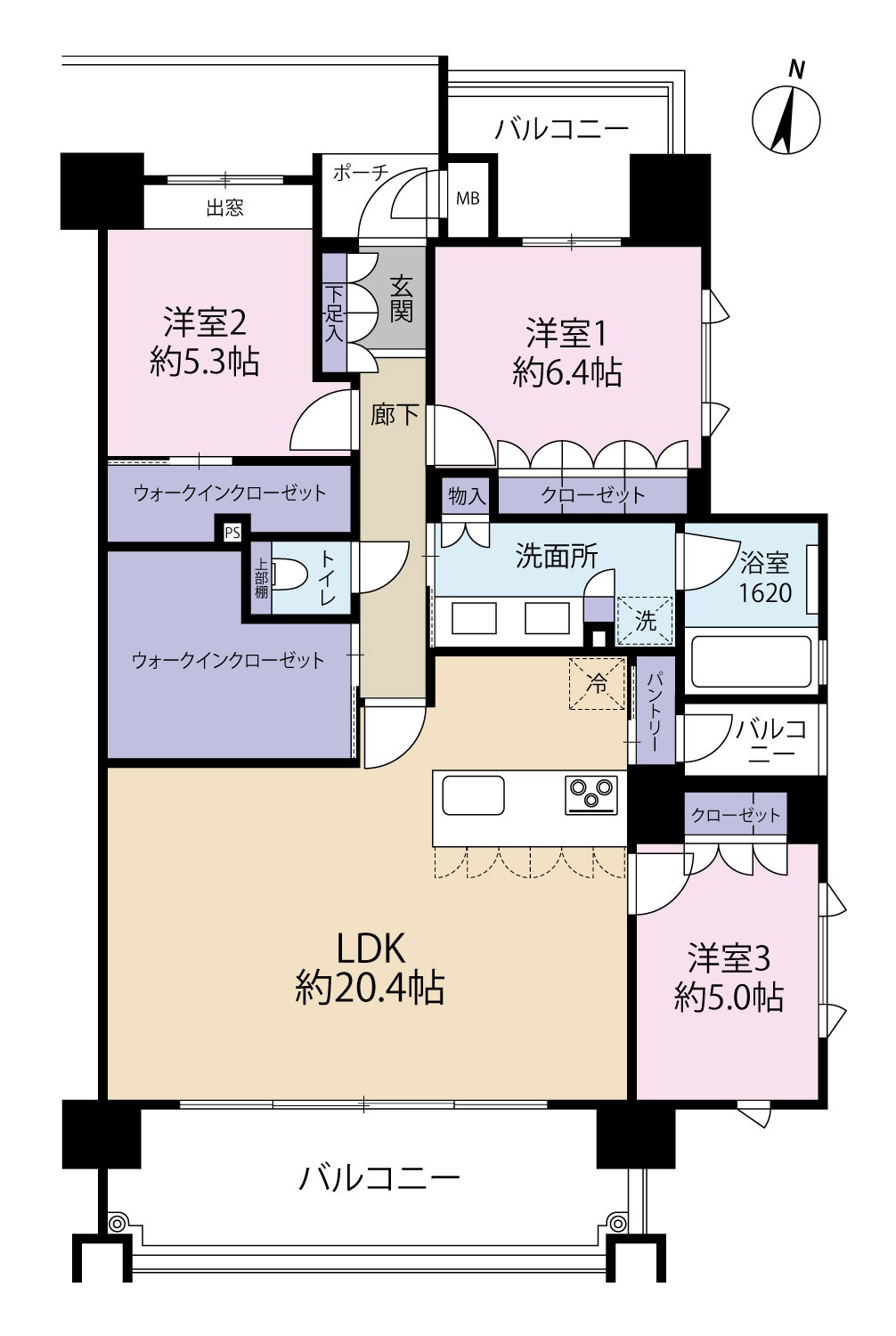 ○新着！☆マンション情報☆MJR清水町！３LDK+WIC+3面バルコニー！